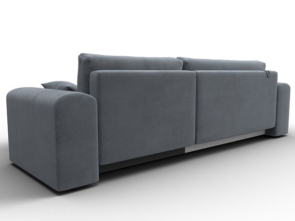 Диван угловой Лига-099 угол универсальный Велюр серый - Вид 5