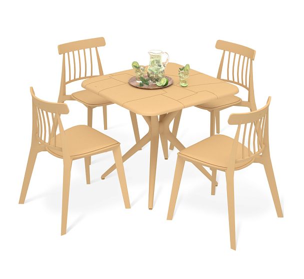 Обеденная группа Sheffilton SHT-DS271 бук/бук - Вид 1