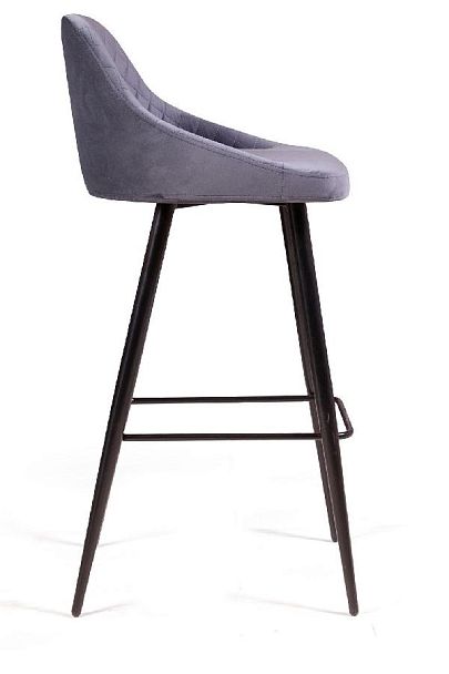 Стул барный Douglas ромб, бархат светло-серый 26 - Вид 3