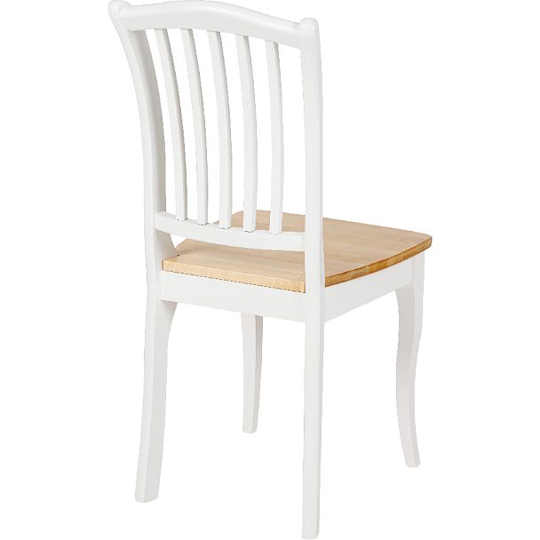 Комплект деревянных стульев с жестким сиденьем Элин Белый/Натуральный, 4 шт. - Вид 4