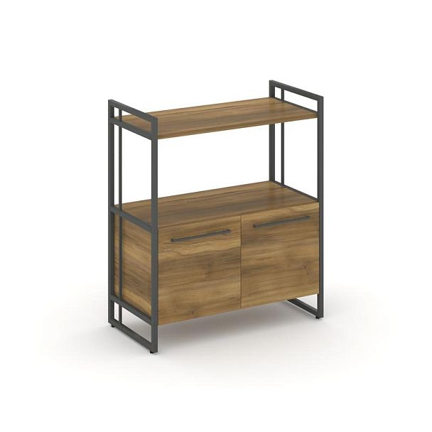 Rift Шкаф 2 ниши широкий RF.SS-22 Сандал Янтарный/Металл Антрацит 798*396*924 - Вид 1