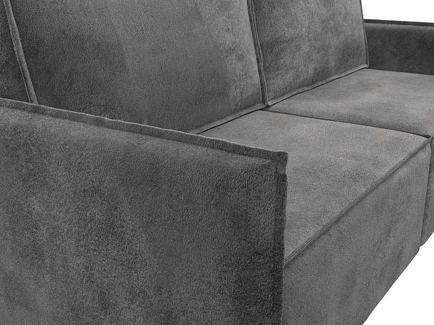 Диван прямой Либерти Велюр серый - Вид 4