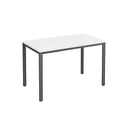 Стол письменный на металлокаркасе МП2 Комфорт МП2 К.А2 161 БП белый премиум / антрацит - Фото предпросмотра