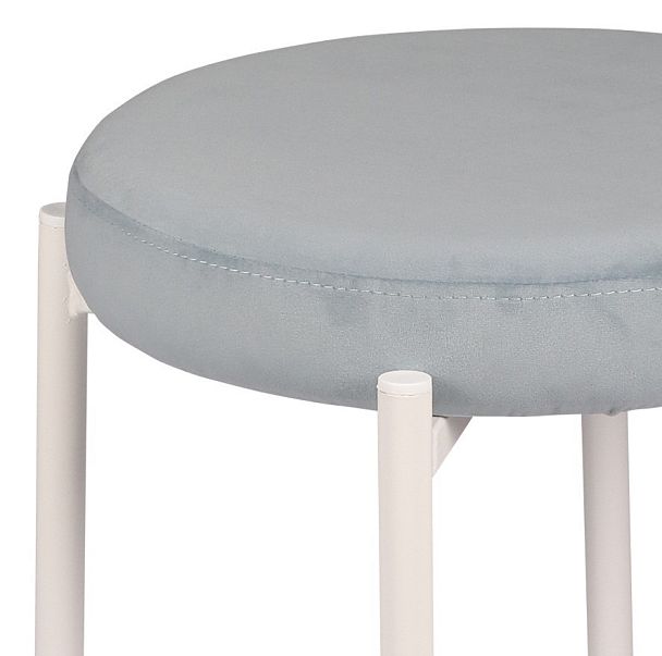 Комплект табуретов Кен, Confetti dusty blue/белый, 4 шт. - Вид 2