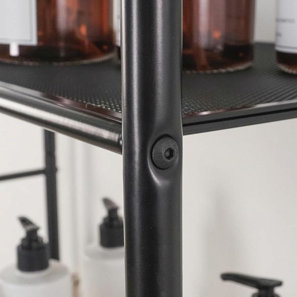 Стеллаж на металлокаркасе "Валенсия-25", 655х300х1555 мм, 5 полок, черный, СТВ25 Ч - Вид 7