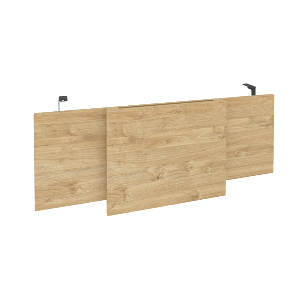 Onix Direct Царга стола руководителя O.M-CSR-3 Тиквуд светлый/Антрацит металл 1140*450*54 - Вид 1