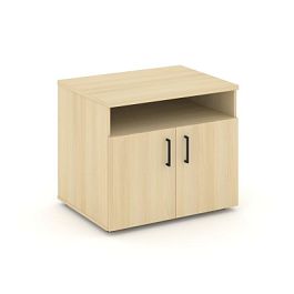 Стайл Проджект Тумба для оргтехники/сервисная SN.TS-001 Акация Лорка/Черный Ручки 796*600*680 - Фото предпросмотра