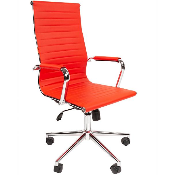 Кресло CHAIRMAN 755, экокожа, красный - Вид 1