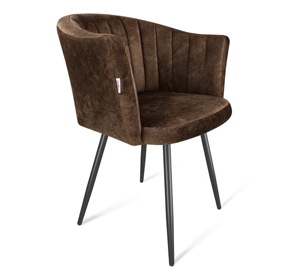 Стул Sheffilton SHT-ST42-1/S95-1 кофейный трюфель/черный муар - Вид 1