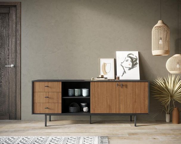 Комод с дверками и нишей Emerson арт EM15 - Вид 5