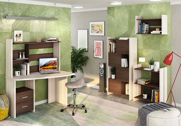 Стеллаж Домино Лайт СТЛ-ОН Карамель/Шамони - Вид 2