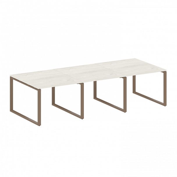 Стол для переговоров "Metal System" БО.ПРГ-3.1 дуб наварра/мокко - Вид 1