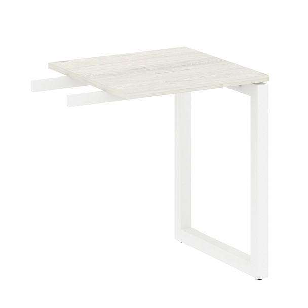 Metal System Quattro Приставной элемент на О-образном м/к 50БО.ПР-1 Дуб наварра/Белый металл 600*600*750 - Вид 1