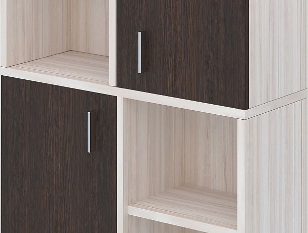 Стеллаж комбинированный Домино ПУ-30-2 Венге/Карамель - Вид 2