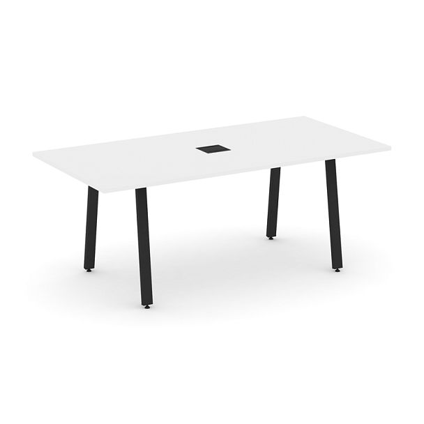 Style Project Direct Direct Стол переговорный SN-6A.SPRG-198 Белый/Металл Черный 1980*980*750 - Вид 1