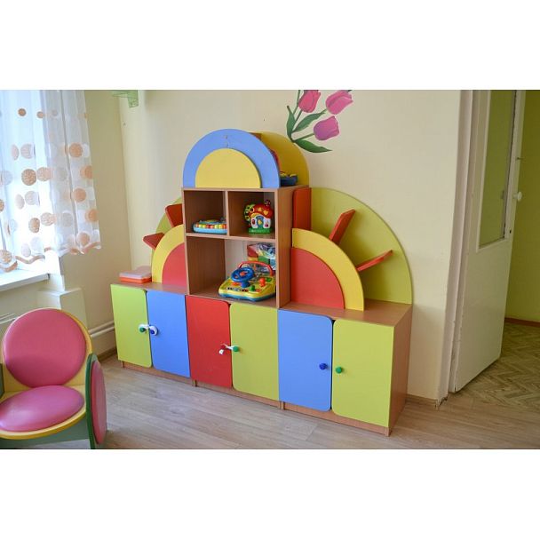 Стенка модульная Радуга, модуль 2, цветной фасад - Вид 5