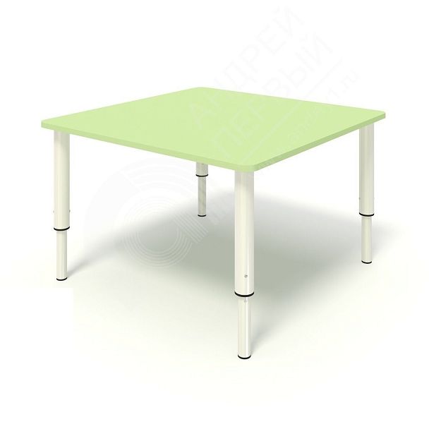 Стол квадратный регулируемый на металлокаркасе СТ-032, гр.0-3 - Вид 2