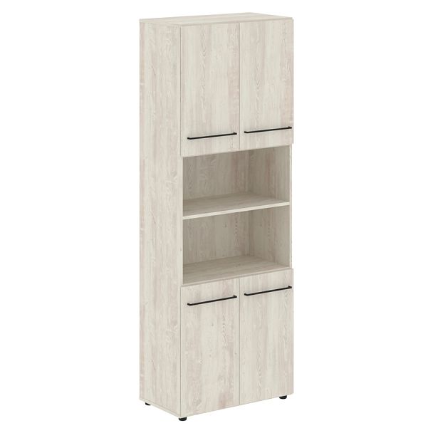 Шкаф с 2-мя комплектами глухих малых дверей LHC 80.4 Сосна Эдмонт 800х430х2253 LOFTIS - Вид 1