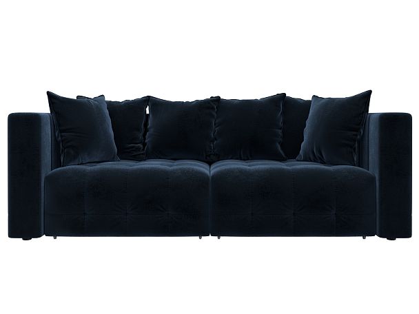 Диван прямой Лига-052 НПБ Велюр синий - Вид 2