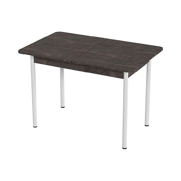 Стол Лион 2 ЛДСП (Подстолье прямое белое) НЕ ВЫБИРАТЬ Железный камень - Вид 1