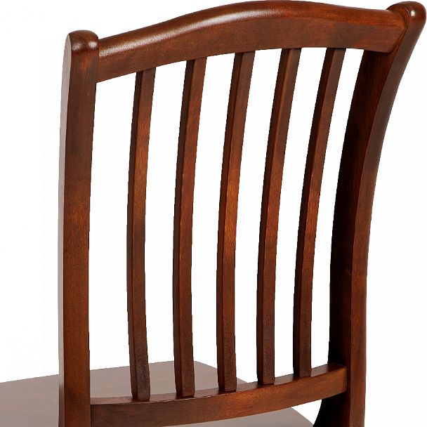 Комплект деревянных стульев с жестким сиденьем Элин Темный орех, 4 шт. - Вид 8