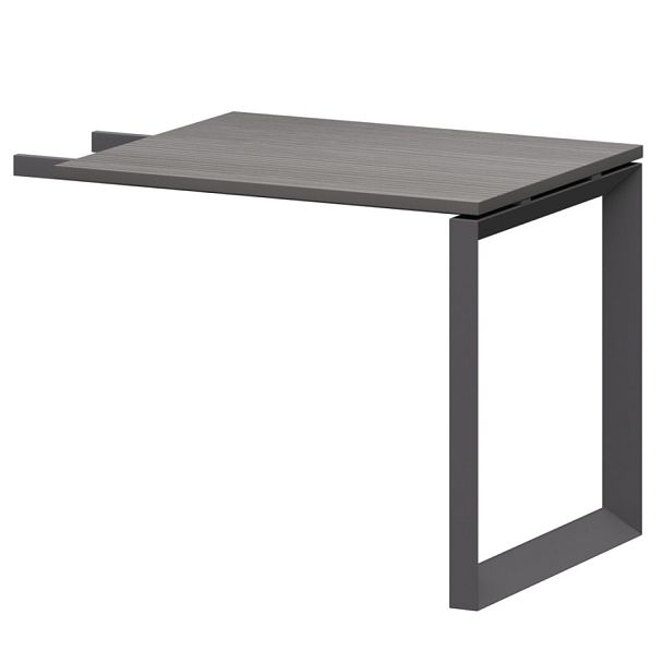 Бриф-приставка на мтеталлокаркасе  НТМПБ-О-709 Лиственница/Антрацит 900x730x750 Аргентум-МП - Вид 1