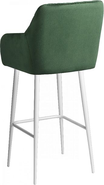 Барное поворотное кресло Барли К, Confetti deep forest/белый - Вид 6