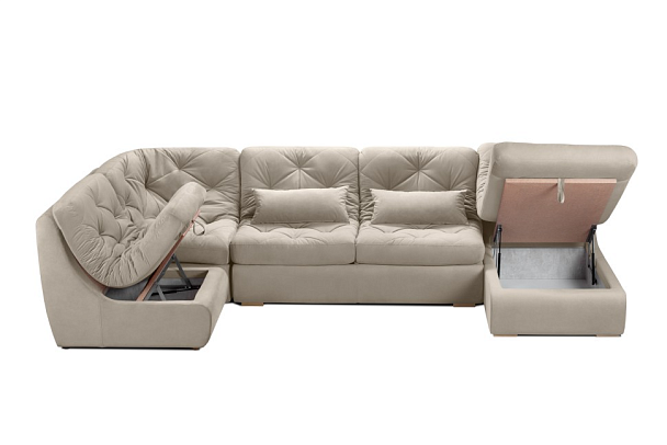 Диван «Борнео» П-образный бежевый - Вид 8
