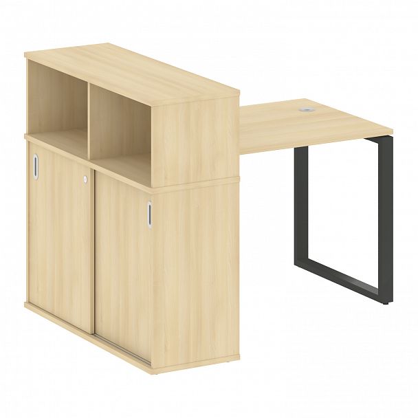 Рабочая станция "Metal System" БО.РС-СШК-3.1 акация/антрацит - Вид 1