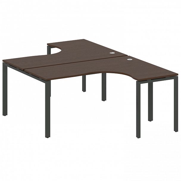 Рабочая станция "Metal System" БП.РАС-СА-2.4 венге/антрацит - Вид 1