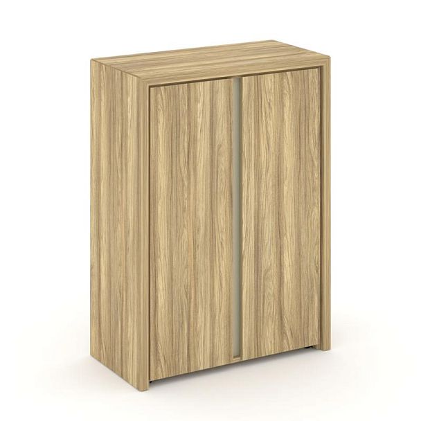 Корнер Шкаф средний широкий COR.ST-2.3 Гикори Песочный/Ваниль 900*450*1231 - Вид 1
