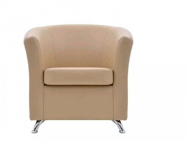 С-100 Коломбо Кресло с подлокотниками 82*75*78 oregon 11 бежевый "Мягкая мебель для кабинета" ТК-001812000033 бежевый - Вид 1
