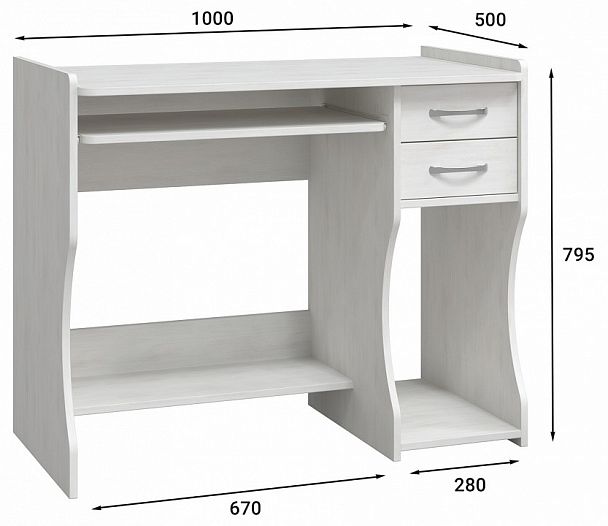 Стол компьютерный Эконом Стандарт С-203 - Вид 2