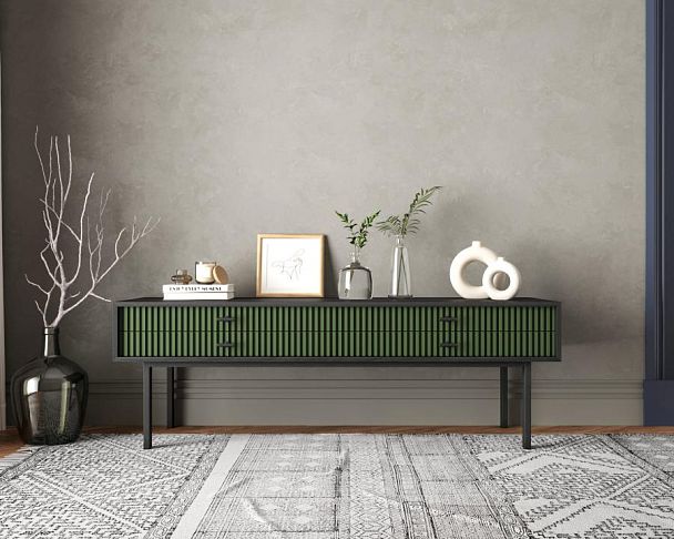 Консоль с двумя ящиками Emerson арт EM23/green/L - Вид 4