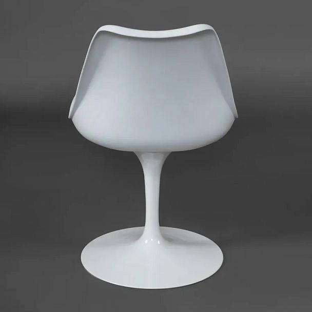 Стул Тулип Фэшн Чаир/Tulip Fashion Chair (мод.109)/1 шт. в упаковке, металл/пластик/PU, белый / красный - Вид 8