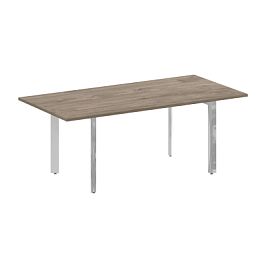 Стол переговорный на П-образном м/к "ONIX DIRECT LUX" M-O.MP-PRG-19 тиквуд темный - Фото предпросмотра