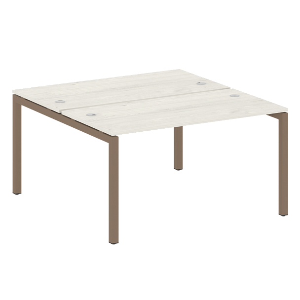 Metal System Quattro Р. ст. на П-образном м/к 50БП.РАС-СП-2.3 Дуб наварра/Мокко металл 1400*1475*750 - Вид 1