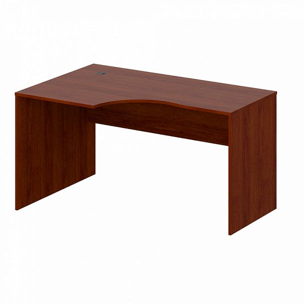 Стол эргономичный, столешница 18 мм "Компьютерные столы" ПК-ЛОГ-СТЭ140Х90ЛД/18-В3-34 миланский орех темный - Вид 1