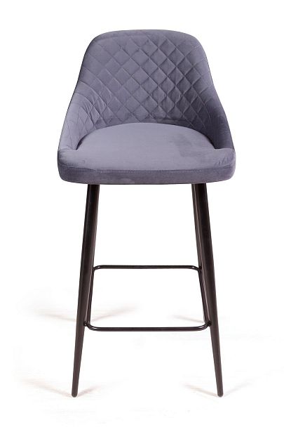 Стул полубарный Douglas ромб, бархат серый 27 - Вид 8