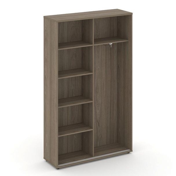 Стайл Проджект Шкаф-купе комбинир. SN.SHK.E-002 Вяз Благородный/Черный Ручки 1200*400*1982 - Вид 2