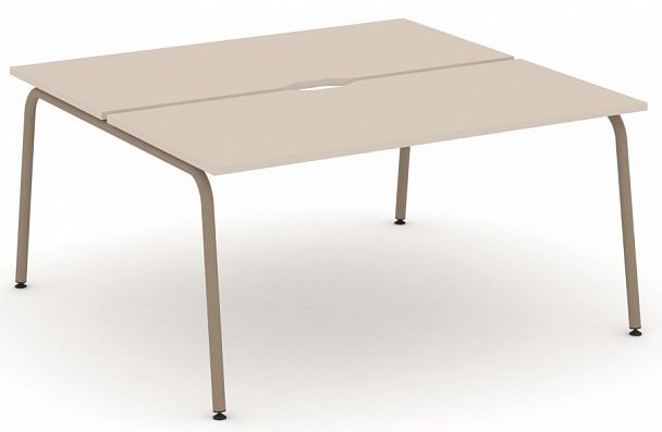 Рабочая станция на 2 места "ESTETICA" ES.D.RS-2.4-VK Капучино - Вид 1