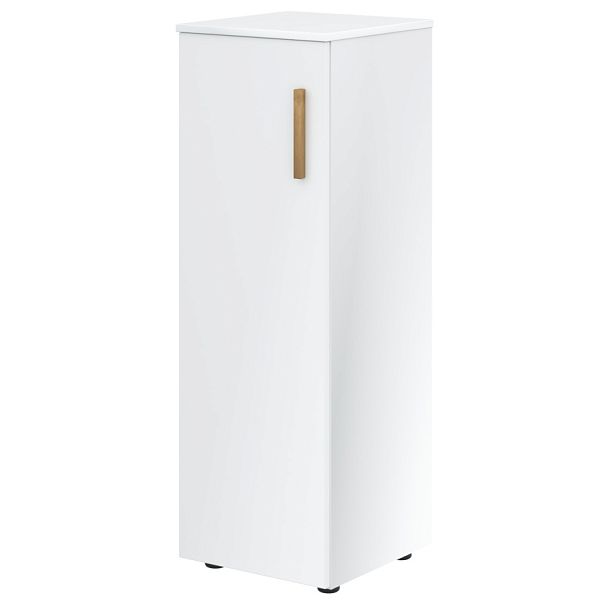 Шкаф колонка с средней дверью и топом FMC 40.1(L) Белый премиум/Белый премиум 404х429х1213 FORTA - Вид 1