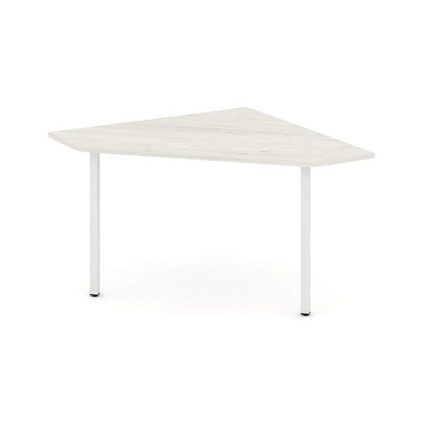 Стайл Проджект Угловой элемент перег. стола SN-4.UPRG-031 Дуб Наварра/Металл Белый 1180*1180*750 - Вид 1