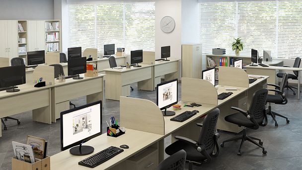 Стол письменный Trend 140x60x75 светлый дуб - Вид 5