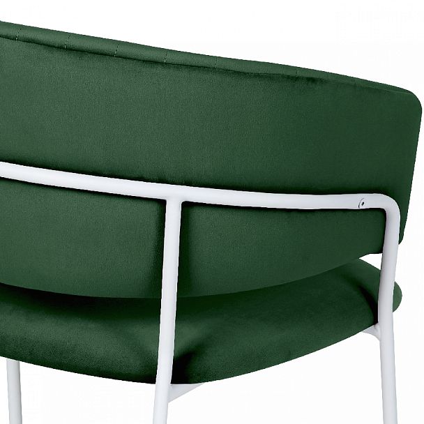 Стул кухонный Даксон зеленый велюр/белый - Вид 9