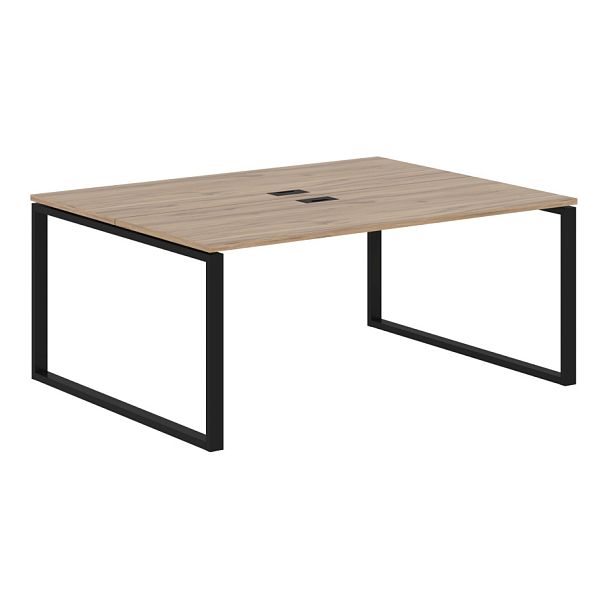 Стол 2-х местный EQWST 1713 Дуб Денвер светлый/Черный 1760х1346х750 EDIS - Вид 1