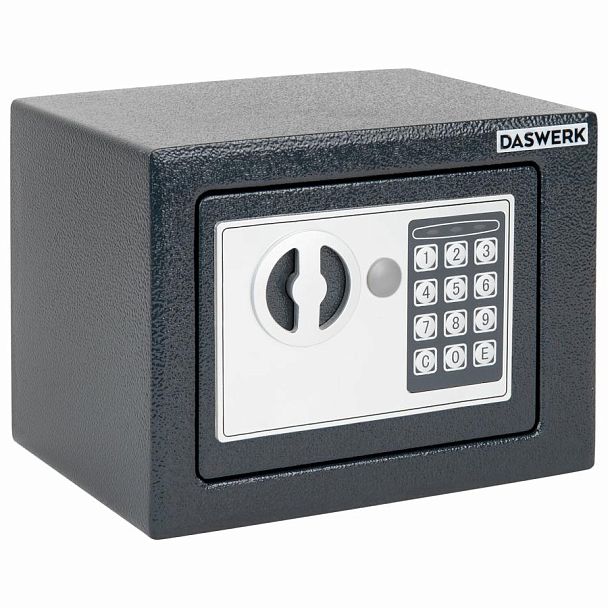 Сейф мебельный DASWERK SC-170EL (170х230х170 мм), электронный замок, графит, 291338 - Вид 3