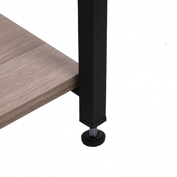 Стеллаж BRABIX "Smart SH-007", 605х295х1193 мм, ЛОФТ, трапеция, складной, металл/ЛДСП дуб, каркас черный, 641872 - Вид 11