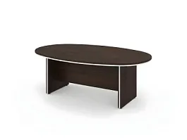 БЕРЛИН / BERLIN Конференц-стол составной 2160х1300х740 Венге/Белый - Фото предпросмотра