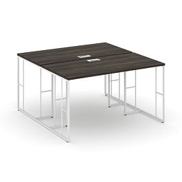 Rift Рабочая станция RF.DRS-014 Дуб Мали/Металл Белый 1580*1432*750 - Фото предпросмотра